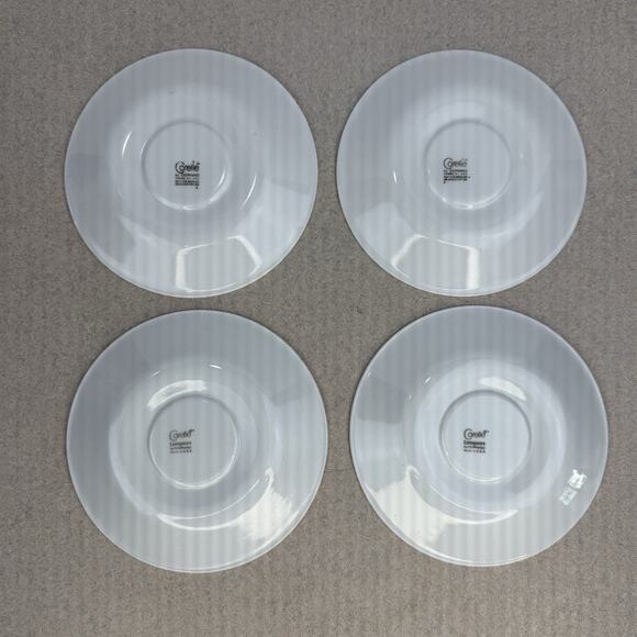 VTG 4 Corelle by Corning USA Butterfly‎ Gold Coffee/ Tea Cup Saucer Only- 6 1/4" - Picture 4 of 6